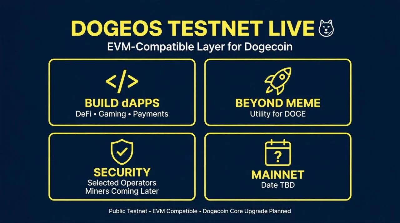 🐶DogeOS تستنت عمومی سازگار با EVM خود را راهاندازی کرد