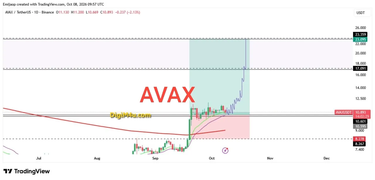 🟢 تحلیل تکنیکال و فاندامنتال آوالانچ (AVAX) - شکست ساختار نزولی و آغاز فاز صعودی جدید