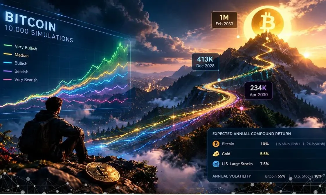 بیت‌کوین تا سال ۲۰۳۳؛ شبیه‌سازی ویلی وو چه سناریوهایی را نشان می‌دهد؟