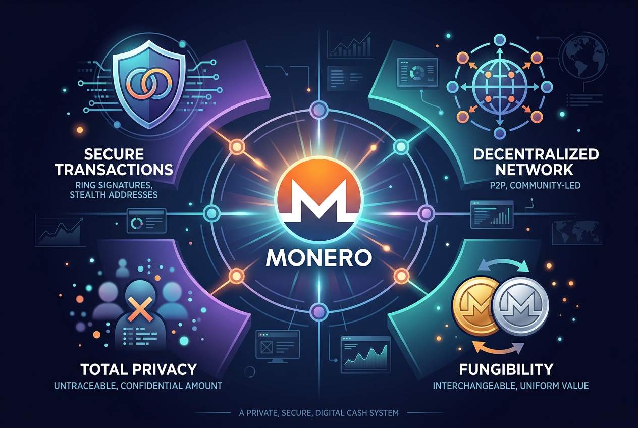 رمزارز مونرو XMR در یک نگاه