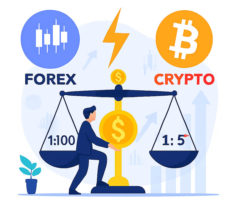 تفاوت فارکس و کریپتو