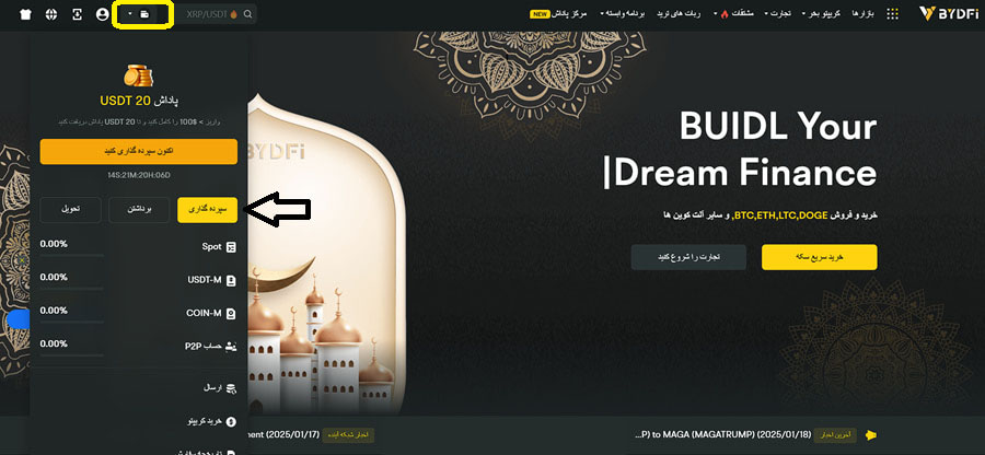 کیف پول در بای دیفای