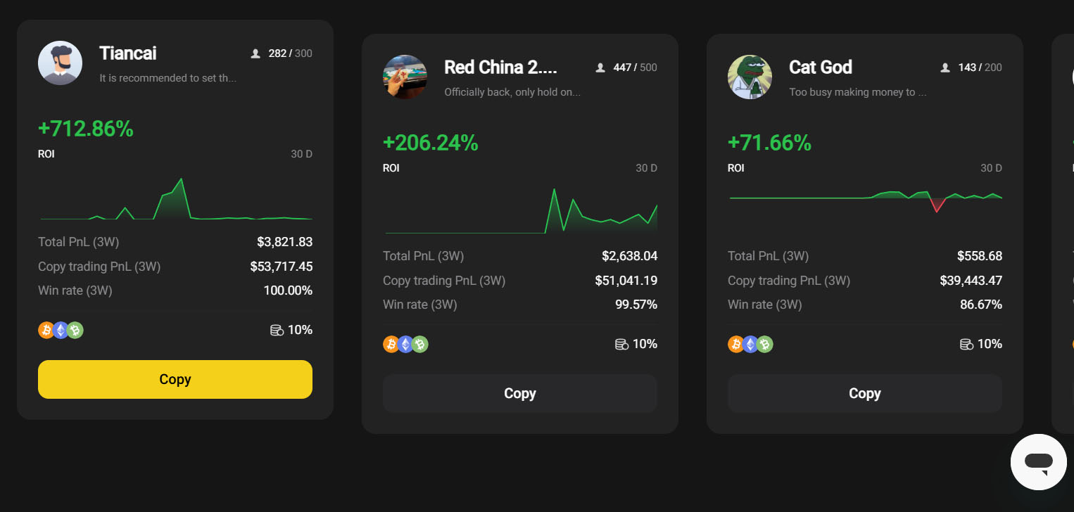 copy trading wweex