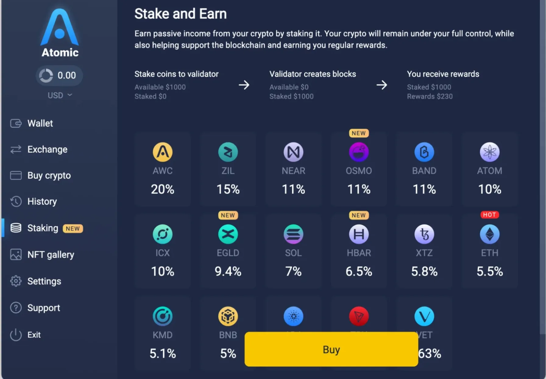 کیف پول اتمیک Atomic Wallet