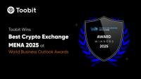 توبیت برنده بهترین صرافی منطقه منا 2025 در World Business Outlook شد